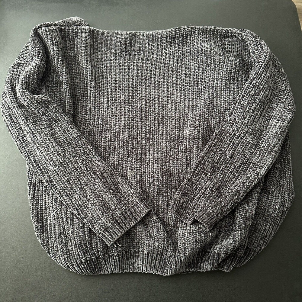 Wishlist Gray Soft Surplice Knit Sweater size s/m - Picture 8 of 10